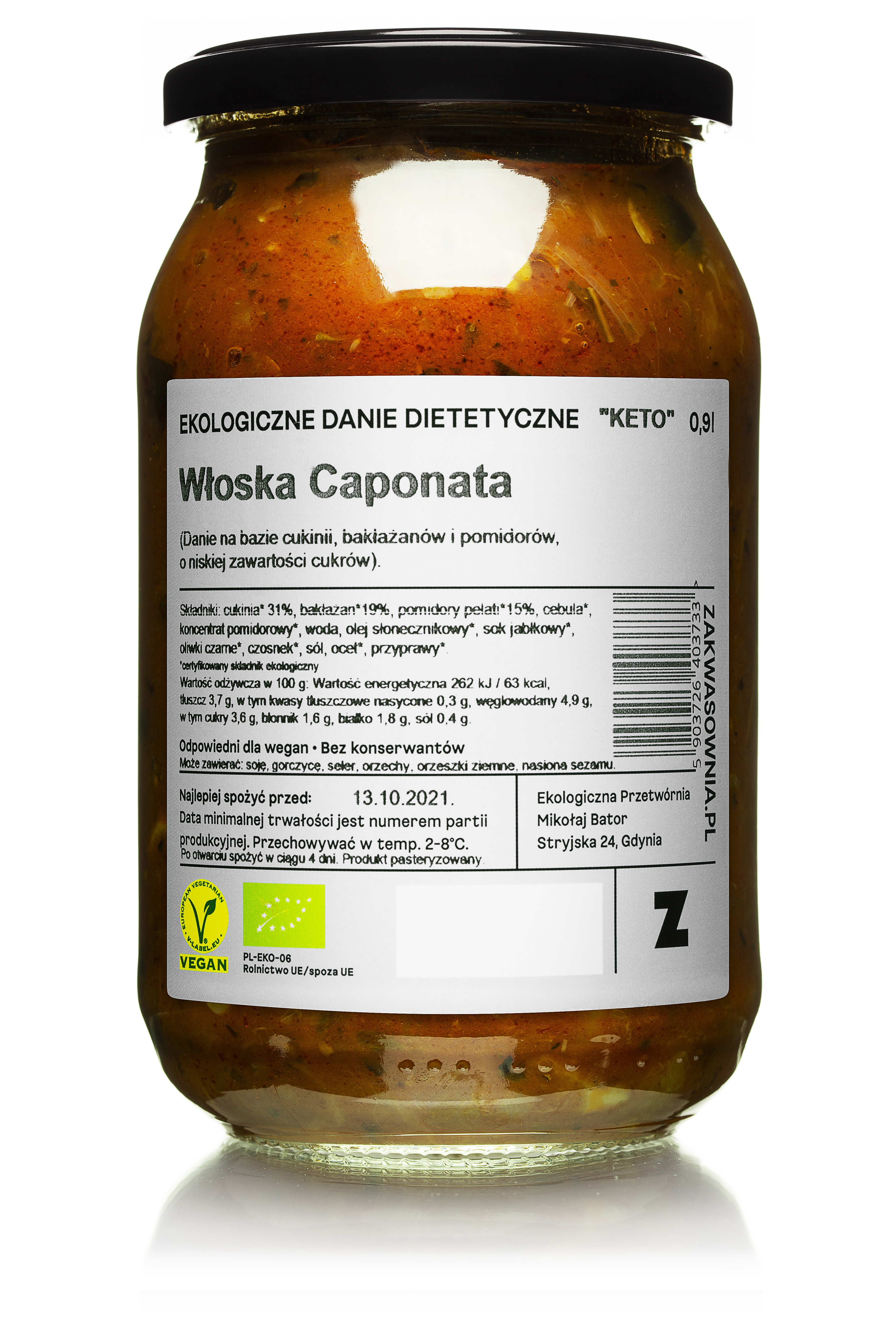 ZAKWASOWNIA Włoska caponata BIO