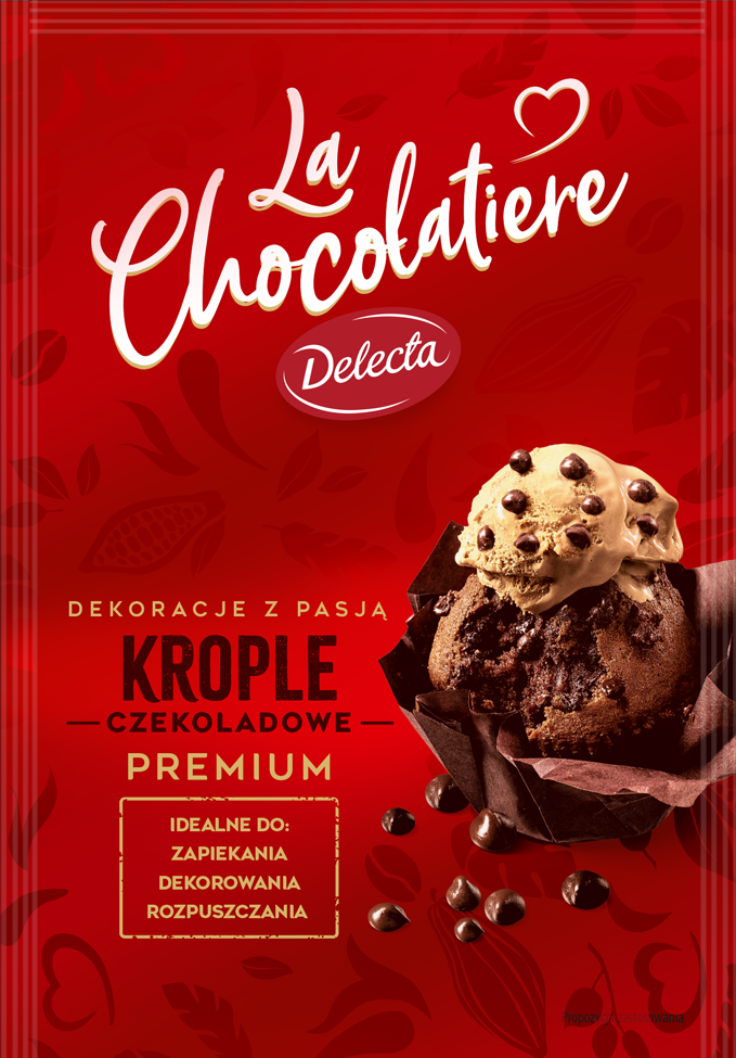 DELECTA La Chocolatiere Krople czekoladowe