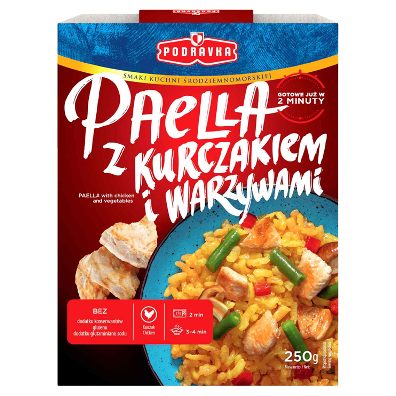 PODRAVKA Paella z kurczakiem i warzywami frisco.pl