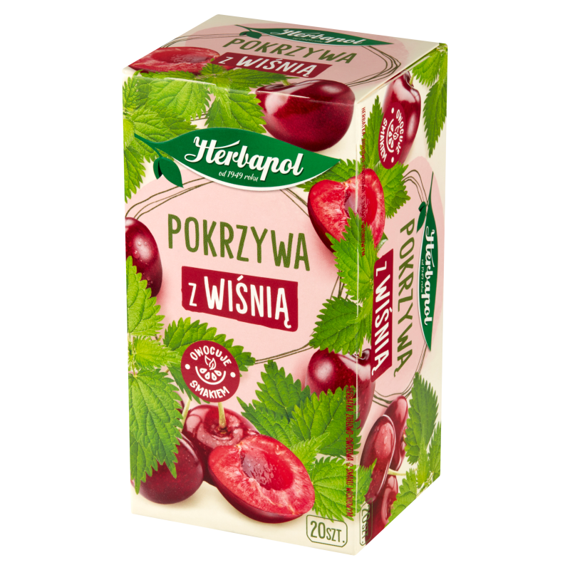 HERBAPOL Pokrzywa z wiśnią 20 torebek ex. frisco.pl