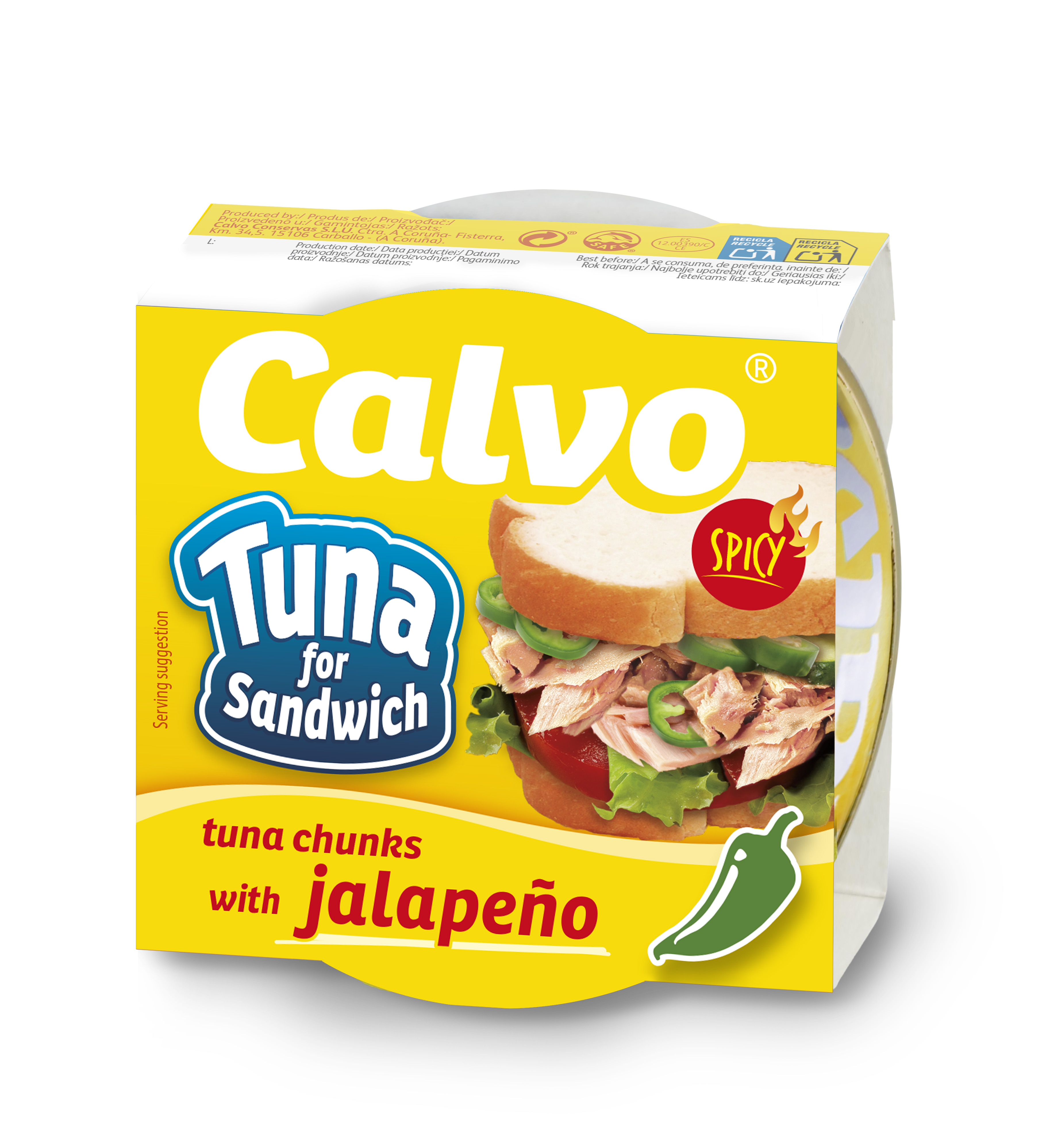 CALVO Tuńczyk z jalapenos w oleju roślinnym