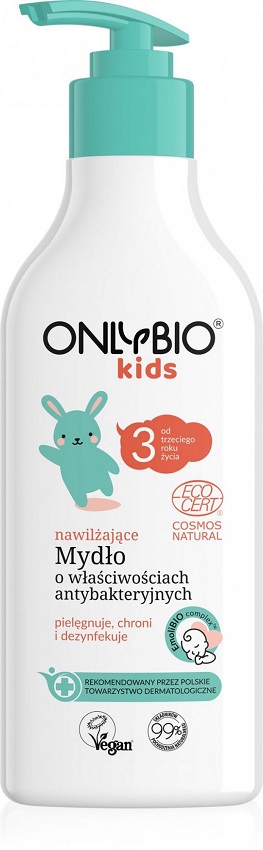 ONLY BIO Kids Mydło do rąk nawilżające o właściwościach antybakteryjnych dla dzieci od 3. roku życia