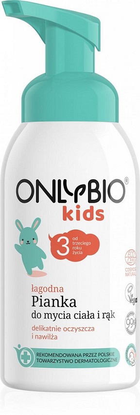 ONLY BIO Kids Pianka do mycia ciała i rąk dla dzieci od 3. roku życia
