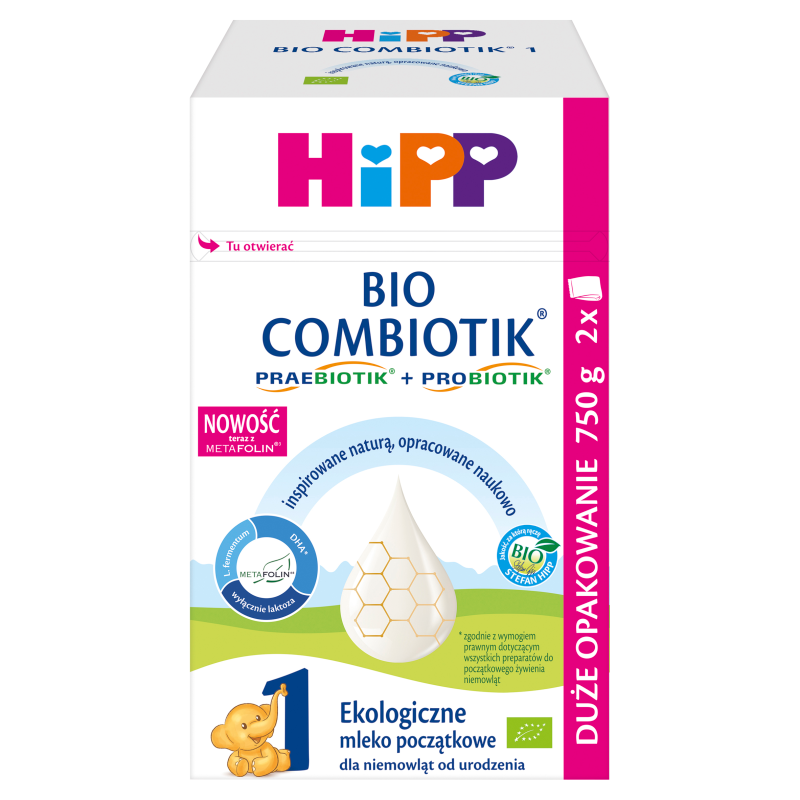 HIPP 1 BIO Combiotik Mleko początkowe dla niemowląt od urodzenia