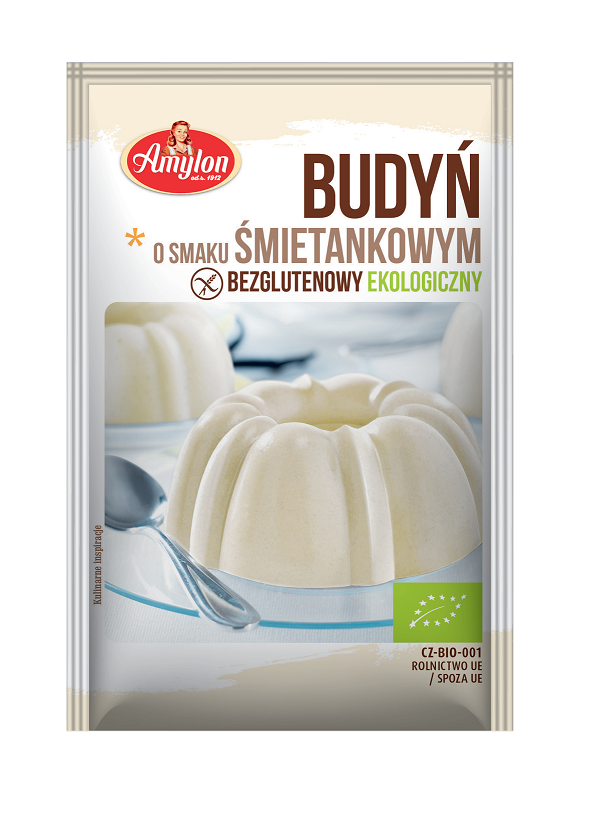 AMYLON Budyń o smaku śmietankowym bezglutenowy BIO