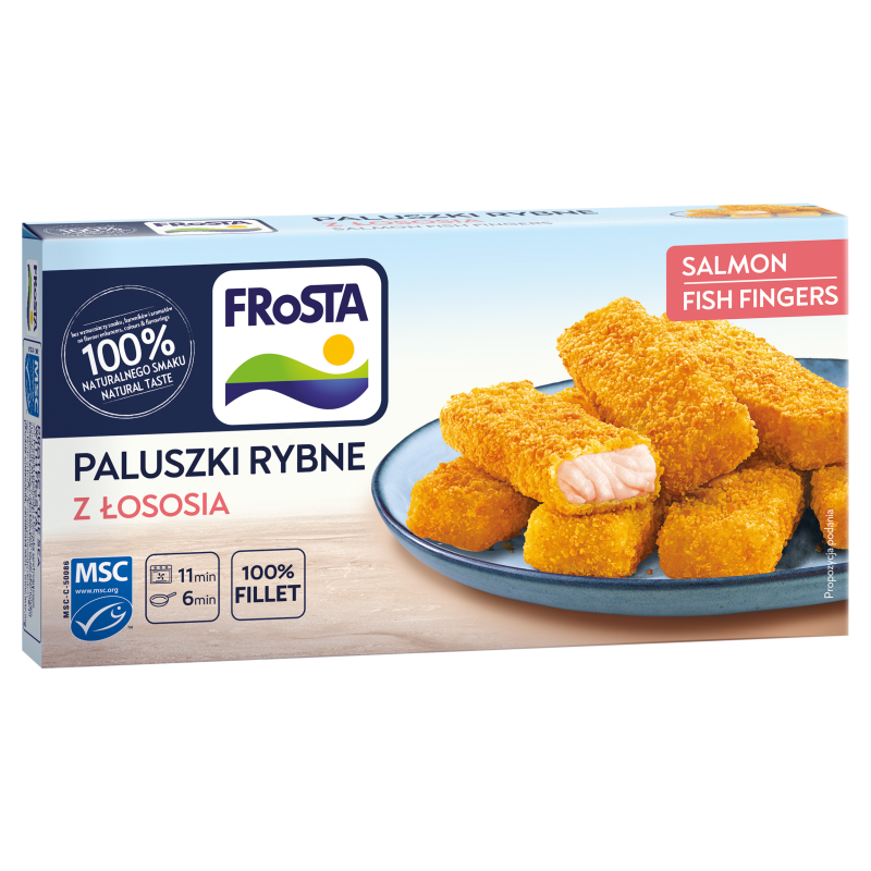 FROSTA Złote paluszki rybne z łososia mrożone frisco.pl