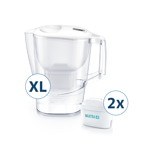 BRITA Dzbanek Filtrujący Brita Aluna XL biała +2 wkłady Maxtra Pure