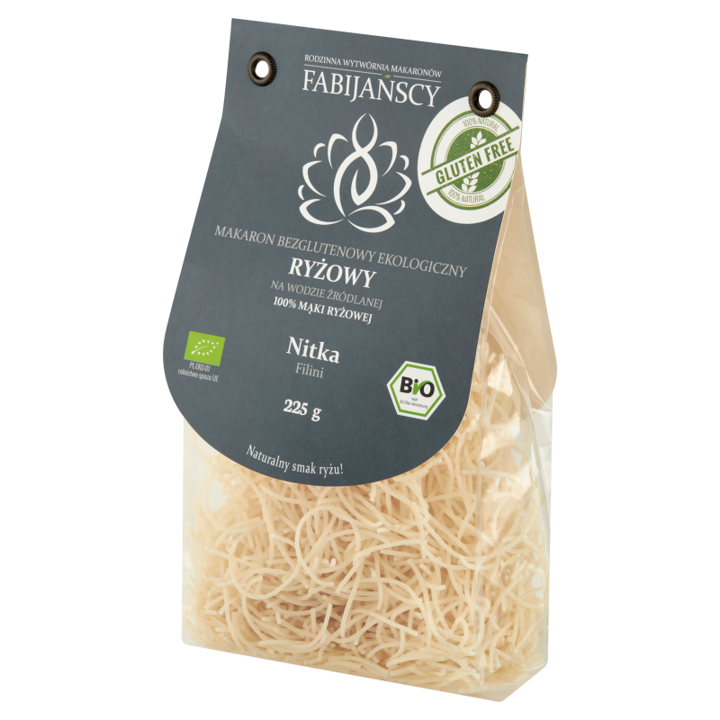 FABIJAŃSCY Makaron ryżowy nitka bezglutenowy BIO frisco.pl