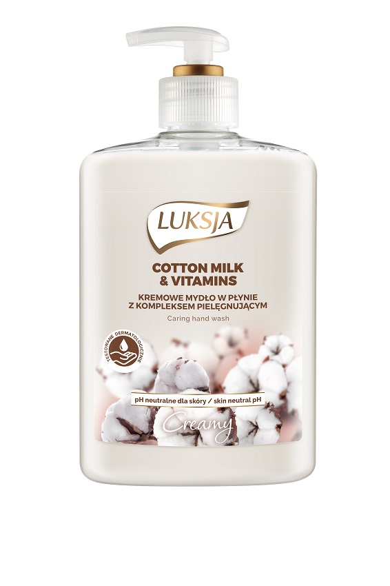 LUKSJA Creamy Mydło w płynie Cotton Milk&Vitamins frisco.pl