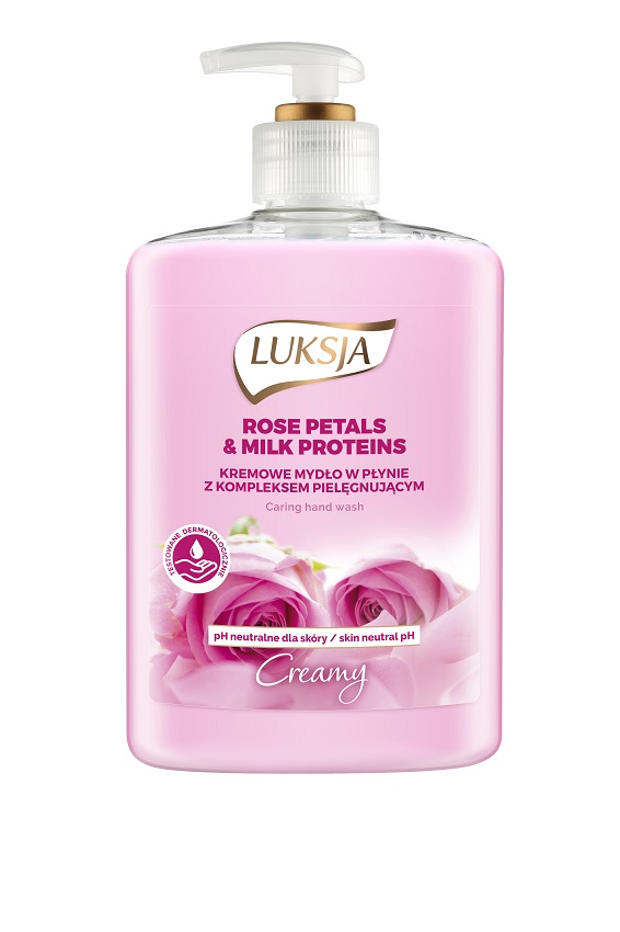 LUKSJA Creamy Mydło w płynie Rose Petals&Milk Proteins frisco.pl