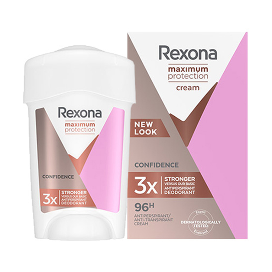 REXONA Bloker potu w kremowym sztyfcie dla kobiet Maximum Protection Confidence