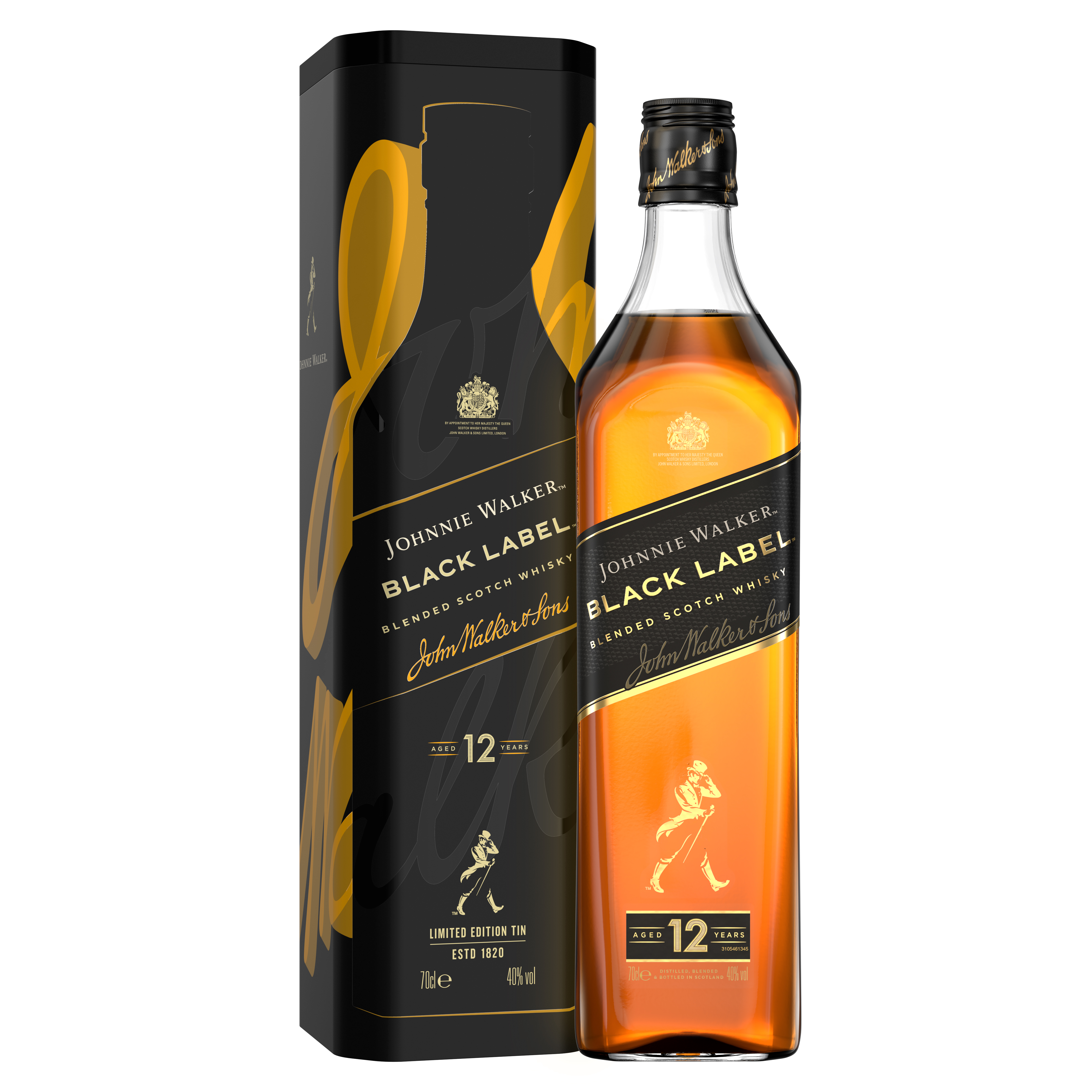 JOHNNIE WALKER Black Label Blended Scotch Whisky w puszce