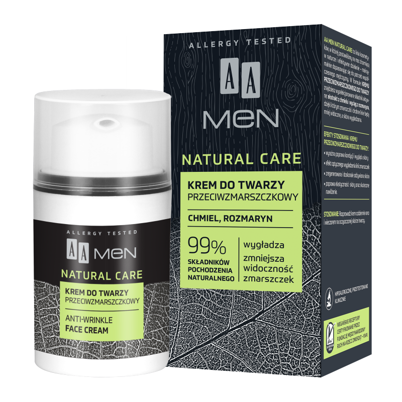 AA MEN Krem przeciwzmarszczkowy Natural Care