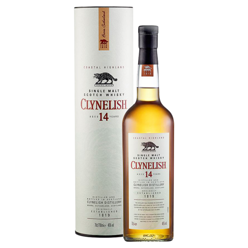 CLYNELISH 14 Y.O. Single Malt Scotch Whisky w tubie