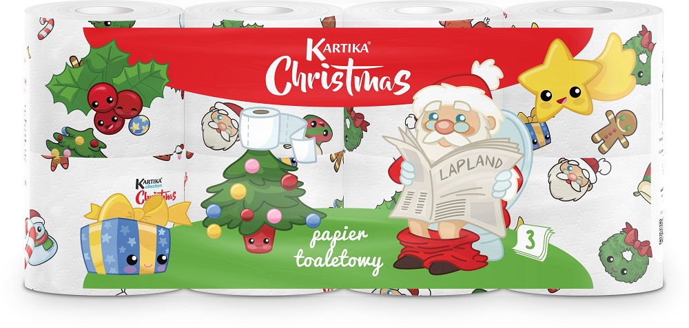KARTIKA Papier toaletowy Christmas 8 rolek frisco.pl