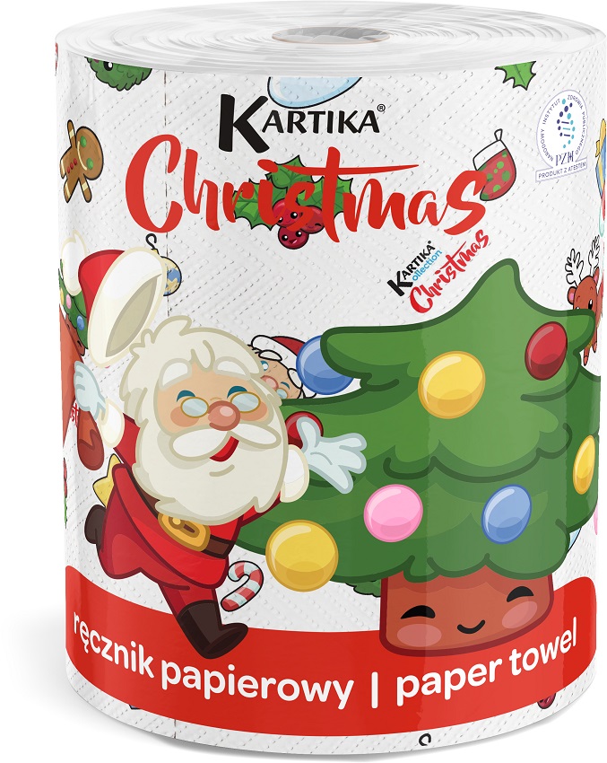 KARTIKA Ręcznik papierowy Christmas 200 listków frisco.pl