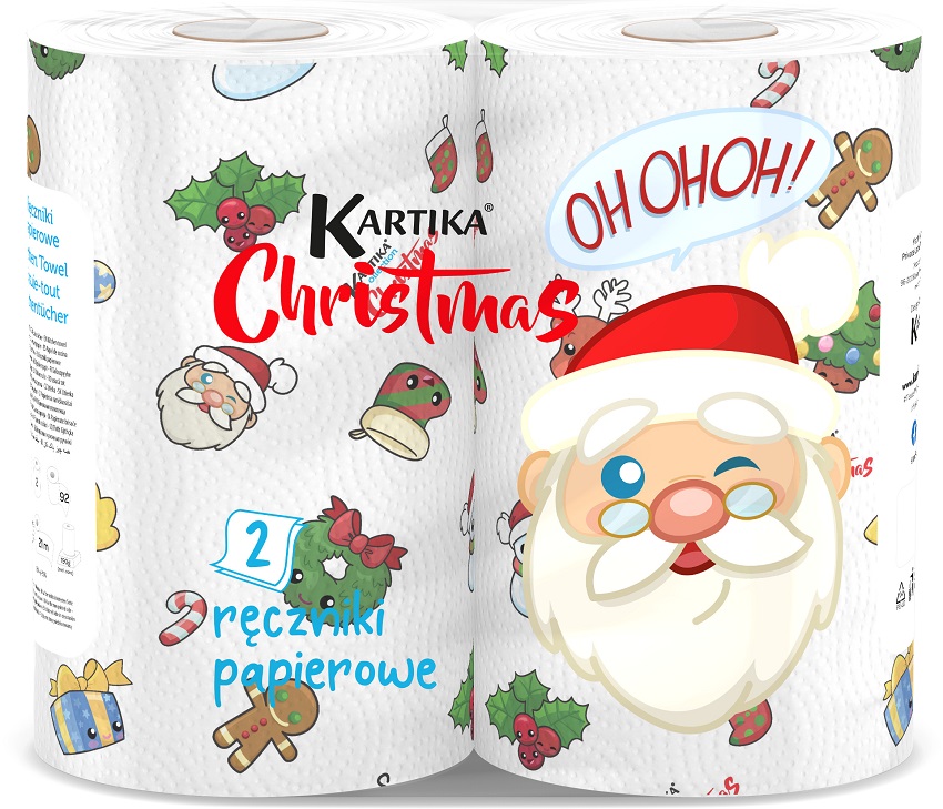 KARTIKA Ręcznik papierowy Christmas 2 x 92 listki