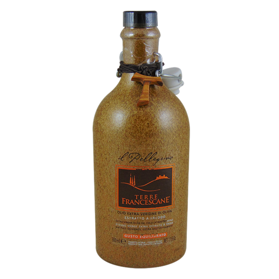 TERRE FRANCESCANE Oliwa z oliwek extra vergine IL PELLEGRINO (ceramiczna butelka)