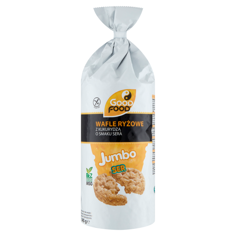 GOOD FOOD Jumbo Wafle ryżowe o smaku sera Cheddar