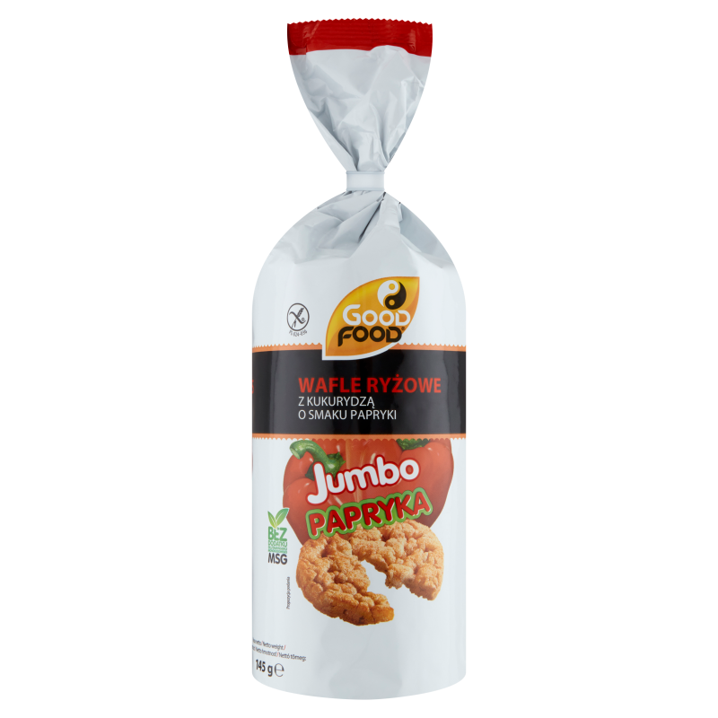 GOOD FOOD Jumbo Wafle ryżowe o smaku paprykowym