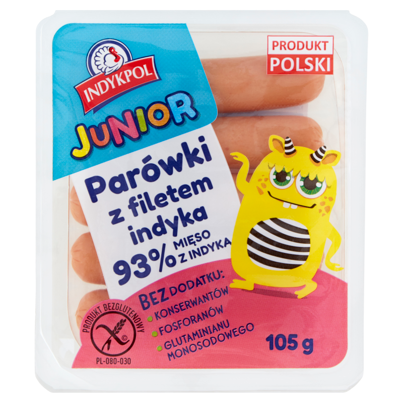 INDYKPOL Parówki z filetem z indyka bezglutenowe frisco.pl