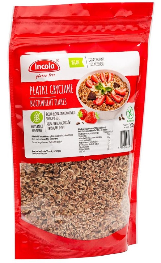 INCOLA Bezglutenowe płatki gryczane