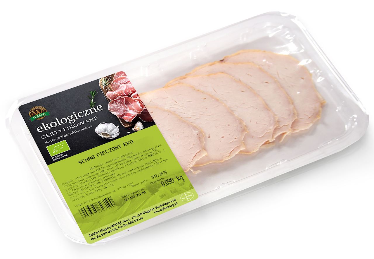WASĄG Schab pieczony plastry BIO