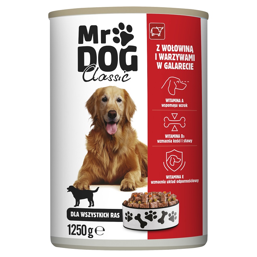 MR DOG Karma dla psów z wołowiną i warzywami w galarecie