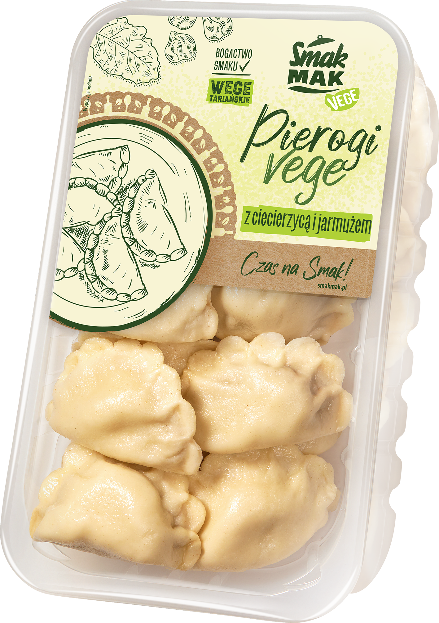 SMAKMAK Pierogi vege z ciecierzycą i jarmużem