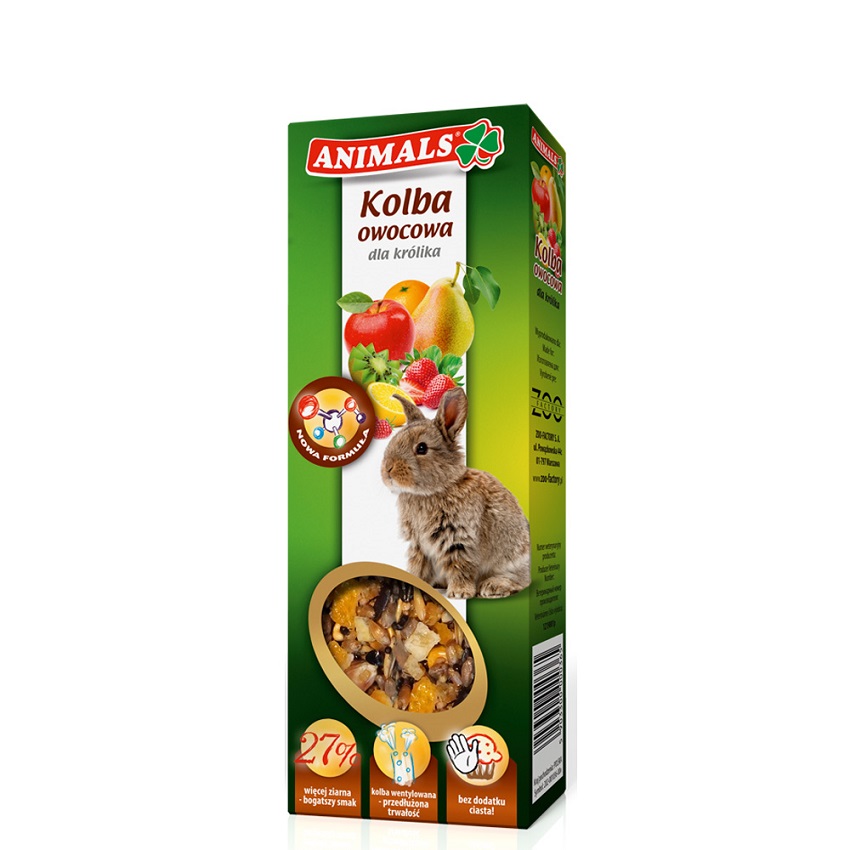 ANIMALS Kolba owocowa dla królika 2 szt.