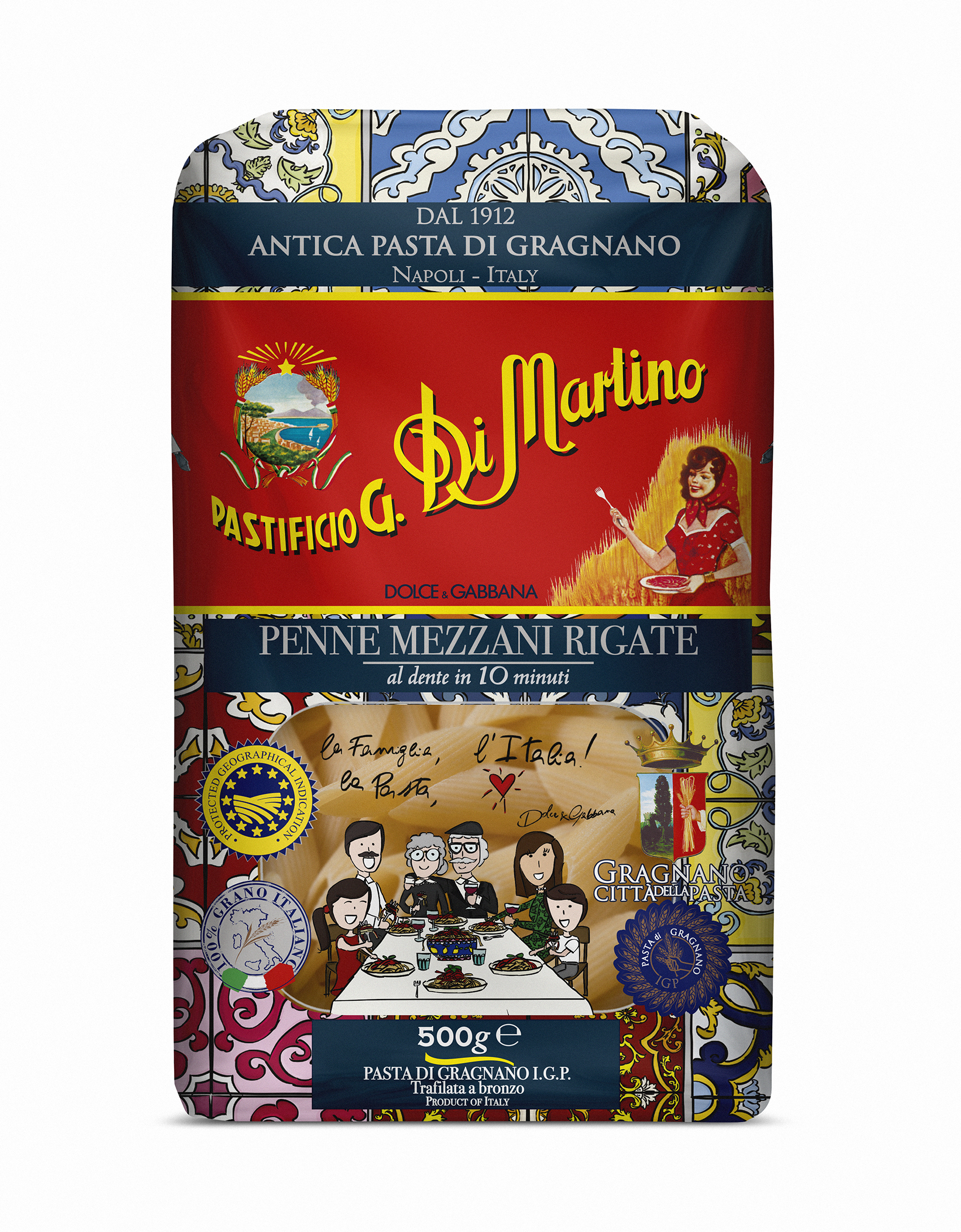 DOLCE&GABBANA Makaron Penne Mezzani Rigate (Pasta di Gragnano I.G.P.)