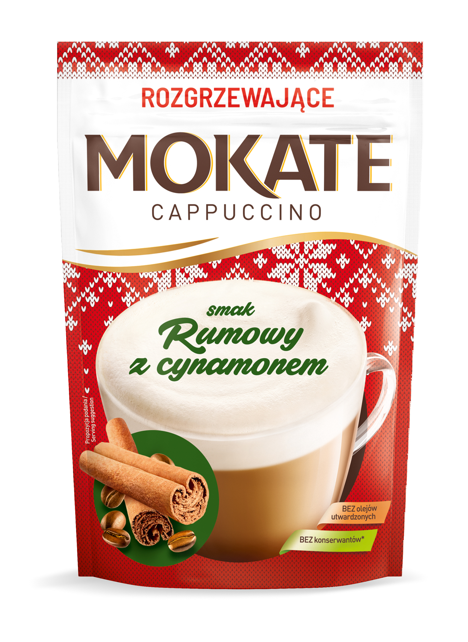 MOKATE Cappuccino rozgrzewające o smaku rumu z cynamonem