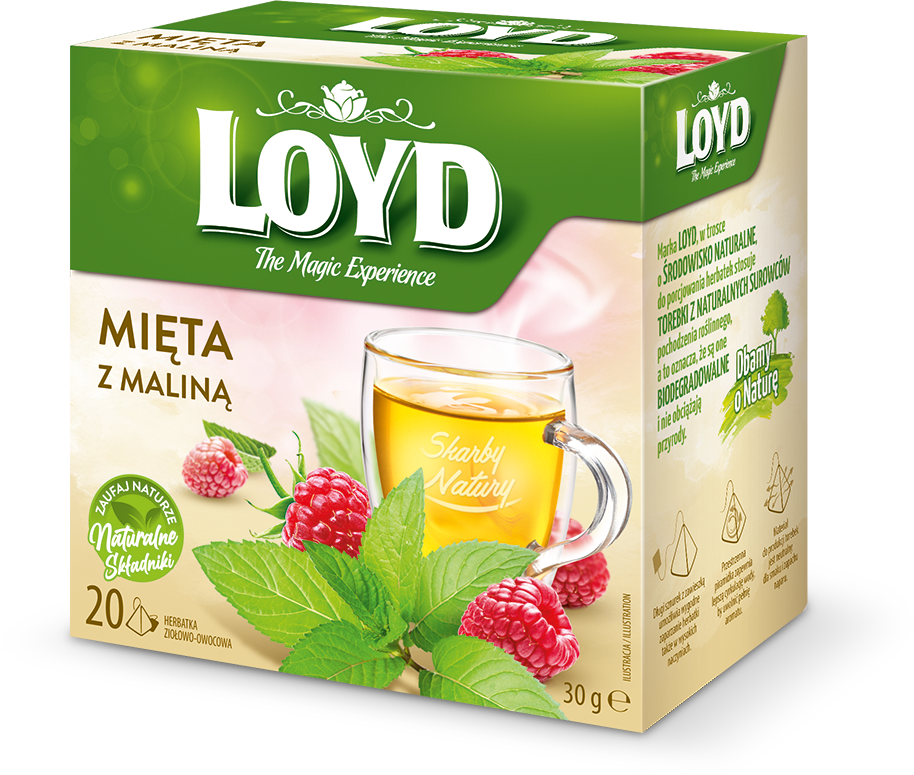 LOYD TEA Mięta z maliną (20 torebek)