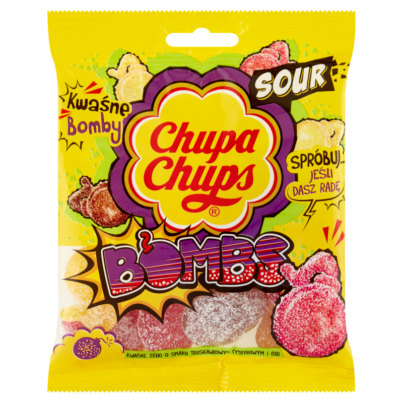 CHUPA CHUPS Sour Bombs Kwaśne żelki 90 g - Frisco.pl
