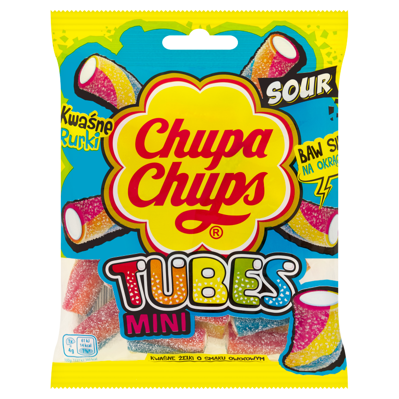 CHUPA CHUPS Mini Tubes Kwaśne Żelki Rurki frisco.pl