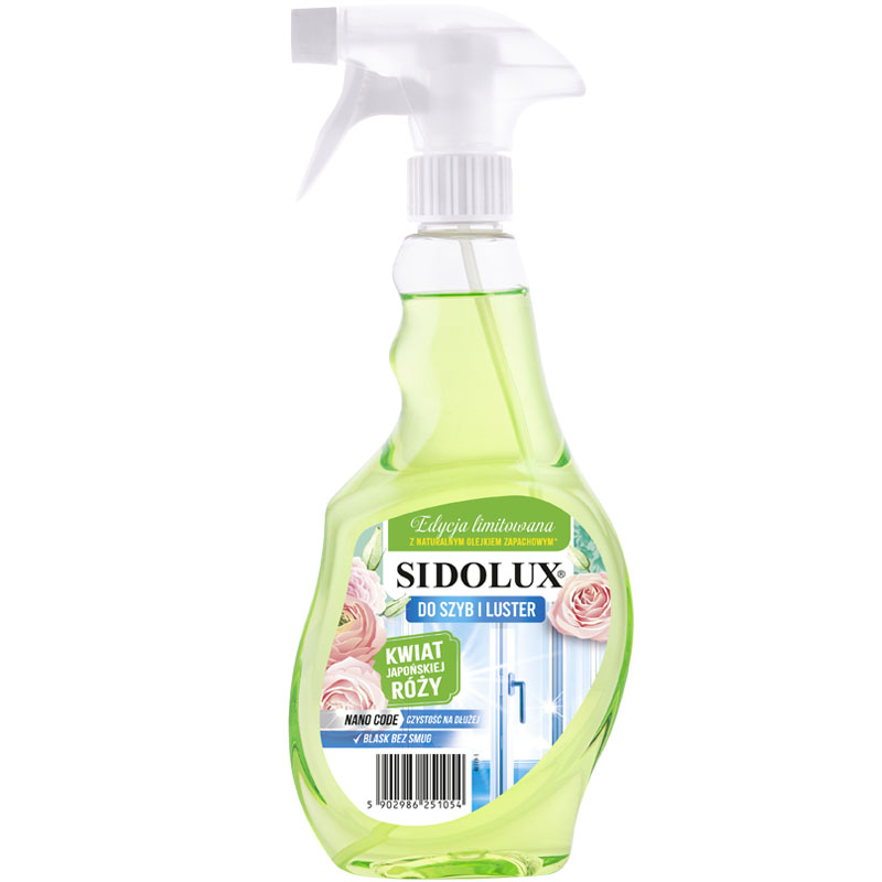 SIDOLUX Crystal Płyn do mycia szyb o zapachu Japońskiej Róży