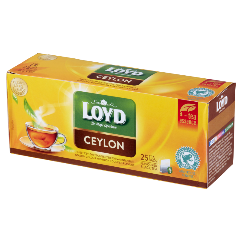 LOYD TEA Herbata Ceylon Sense z esencją herbaty 25 torebek ex.