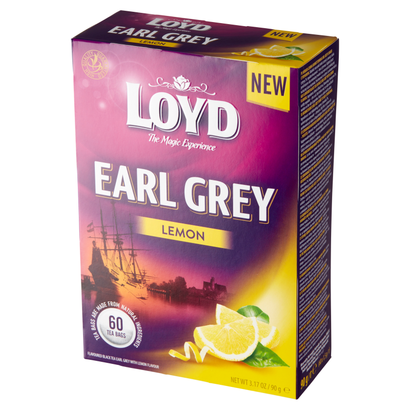 LOYD TEA Herbata Earl Grey Lemon 60 torebek ex. frisco.pl