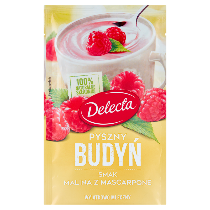 DELECTA Z Serca Natury Budyń instant o smaku malinowym z mascarpone frisco.pl