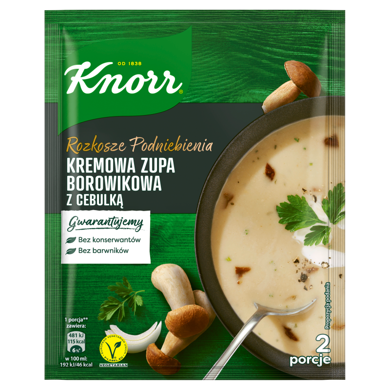 KNORR Kremowa zupa borowikowa z cebulką frisco.pl