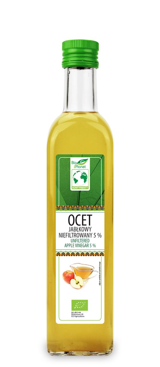 BIO PLANET Ocet jabłkowy niefiltrowany 5% BIO