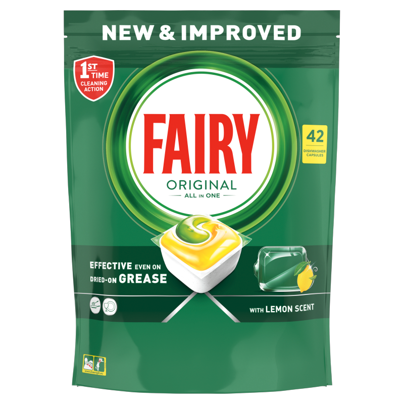 FAIRY All in One Kapsułki do zmywarki cytrynowe 42 szt