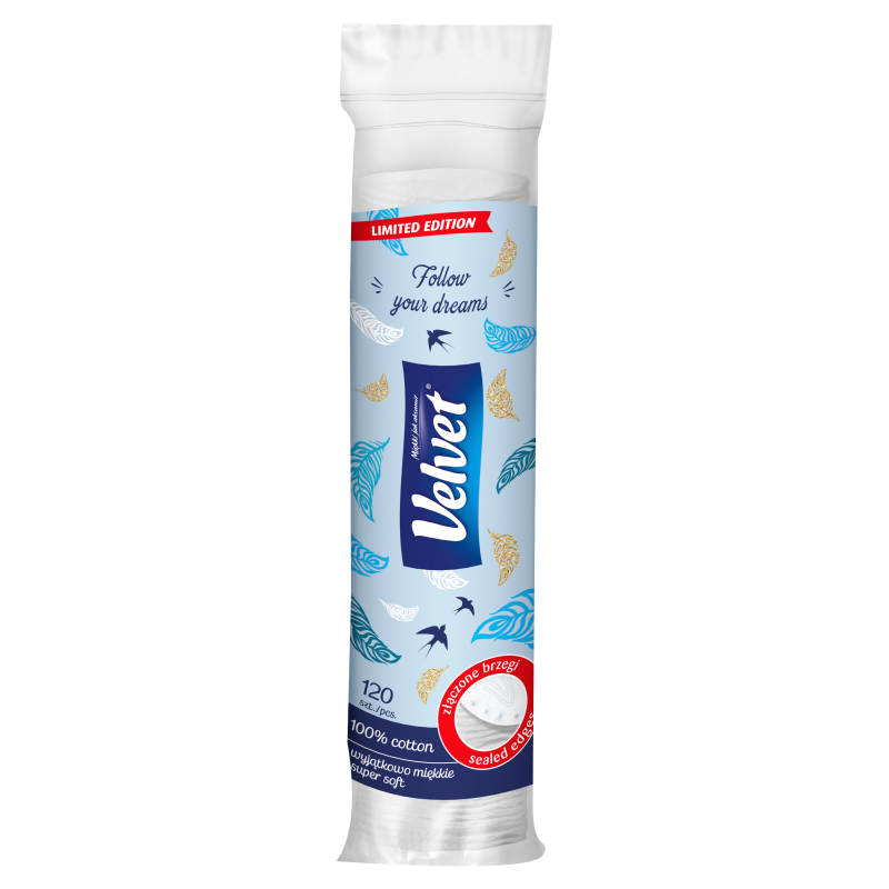 VELVET Natural Comfort Płatki kosmetyczne 120 szt frisco.pl