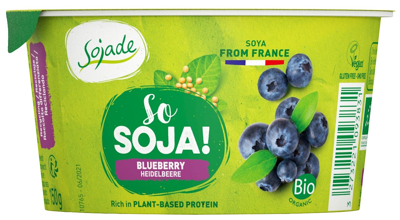SOJADE Deser sojowy z borówkami bezglutenowy BIO