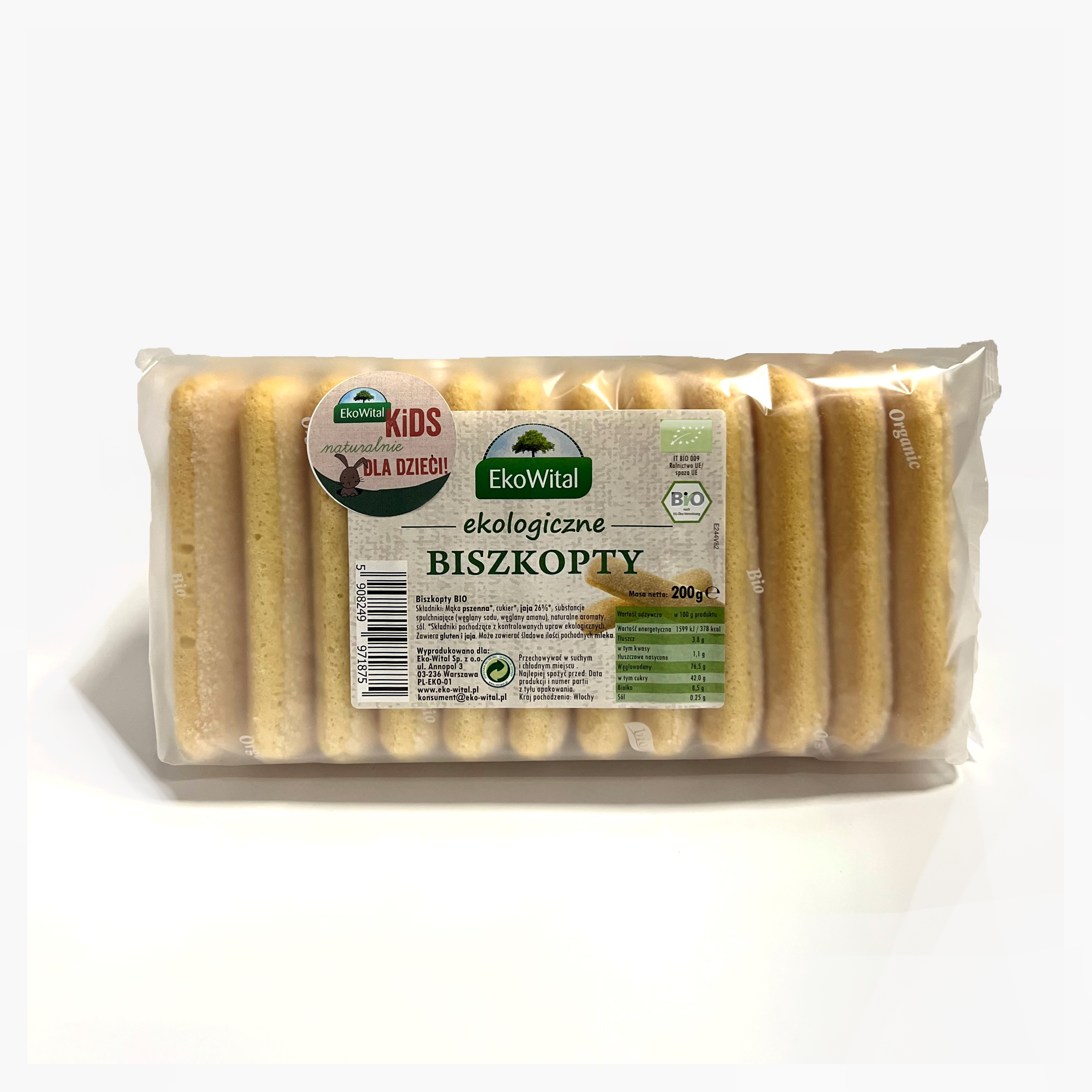 EKO WITAL Biszkopty dla dzieci BIO