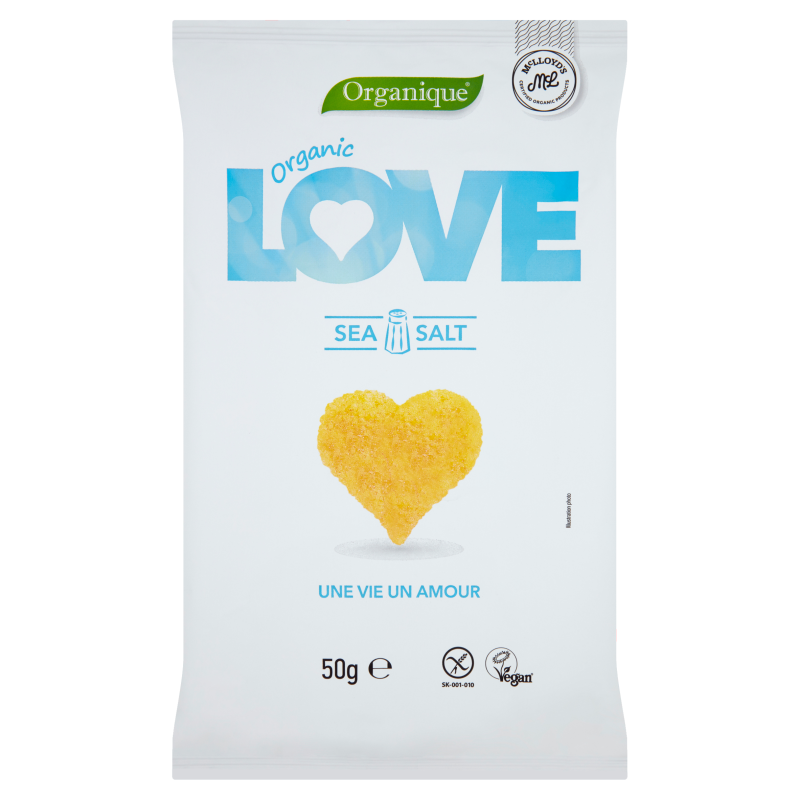 ORGANIQUE LOVE Chrupki kukurydziane z solą morską BIO