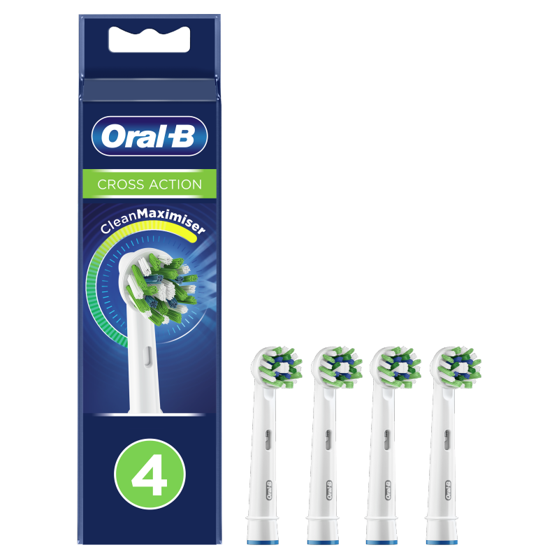 ORAL-B Końcówki do szczoteczki CrossAction CleanMaximiser 4 sztuki