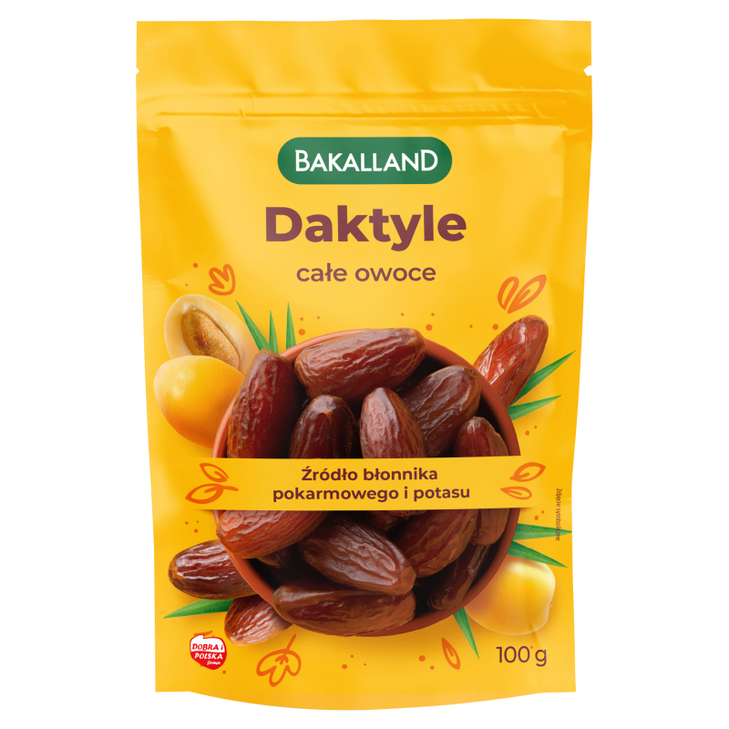 BAKALLAND Daktyle suszone (całe owoce) frisco.pl