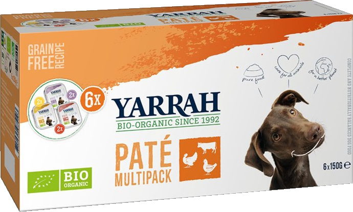YARRAH Multipack pasztet dla psa BIO (6 x 150 g)