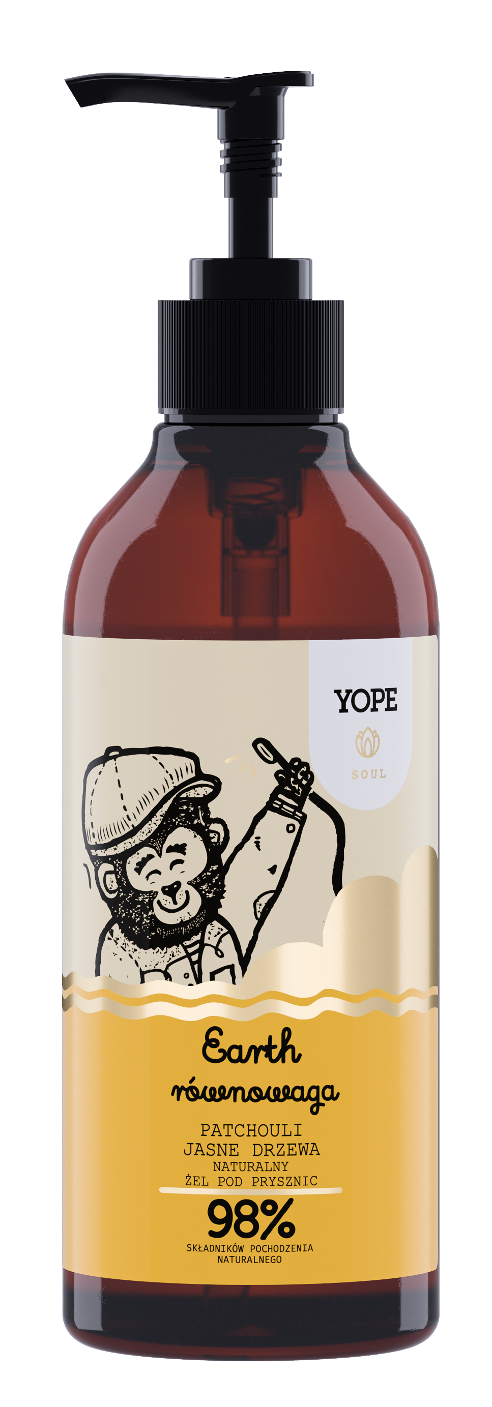 YOPE Żel pod prysznic Earth - Seria Soul